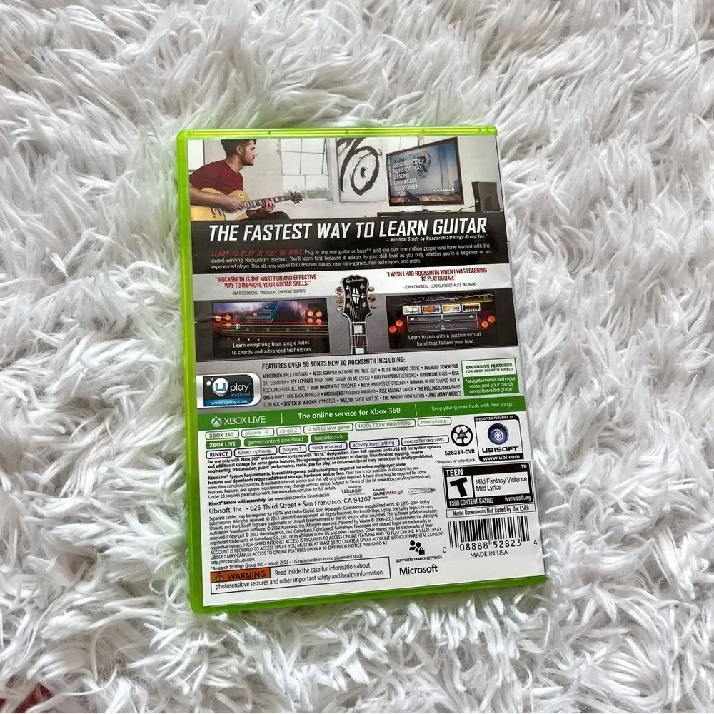 Xbox 360 rocksmith learn to play guitar